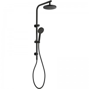 Cora Matte Black Round Multifuction Shower Set Matte Black